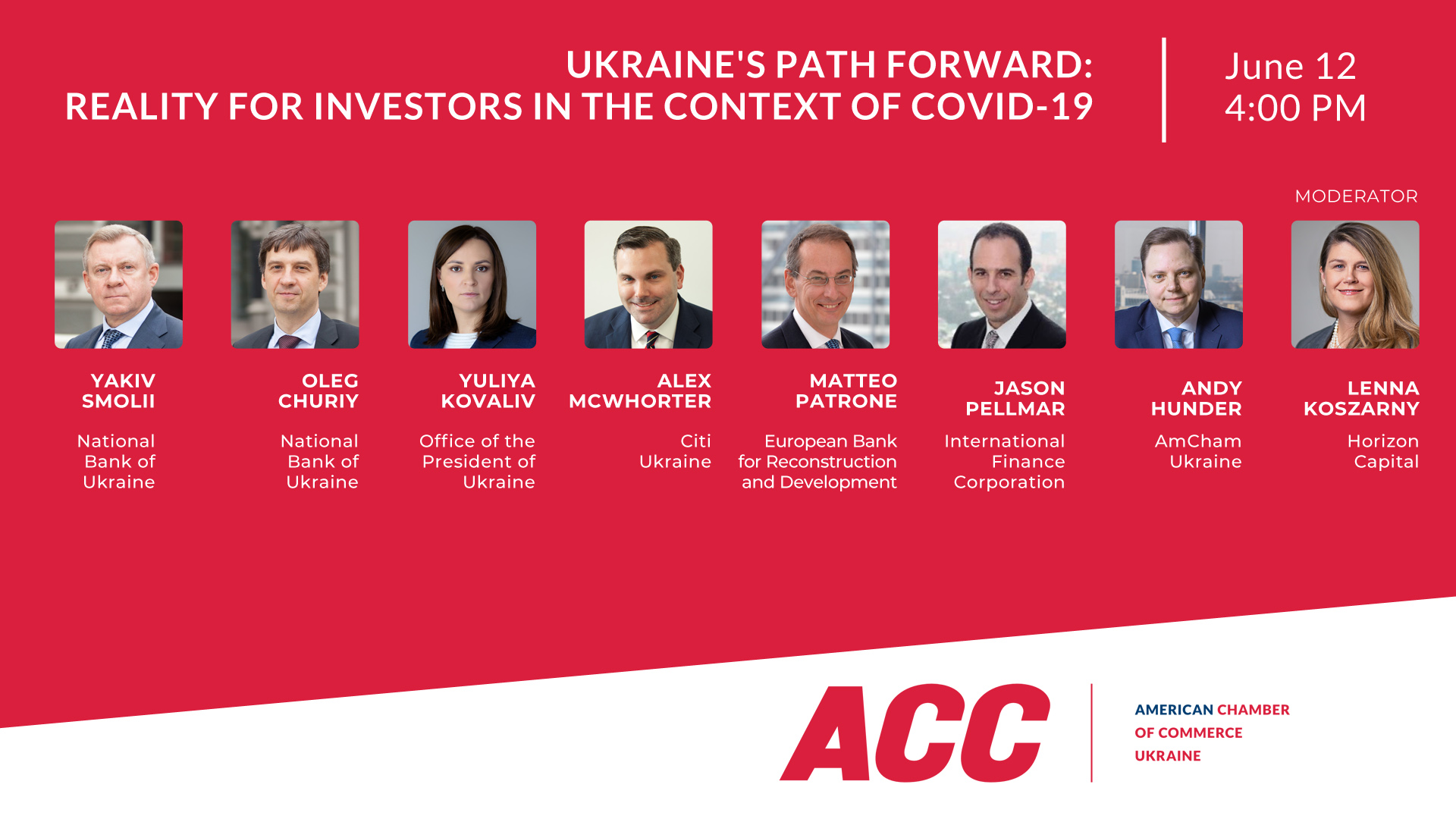 Online Panel Discussion “Ukraine's Path Forward: Reality for Investors in the Context of COVID-19”