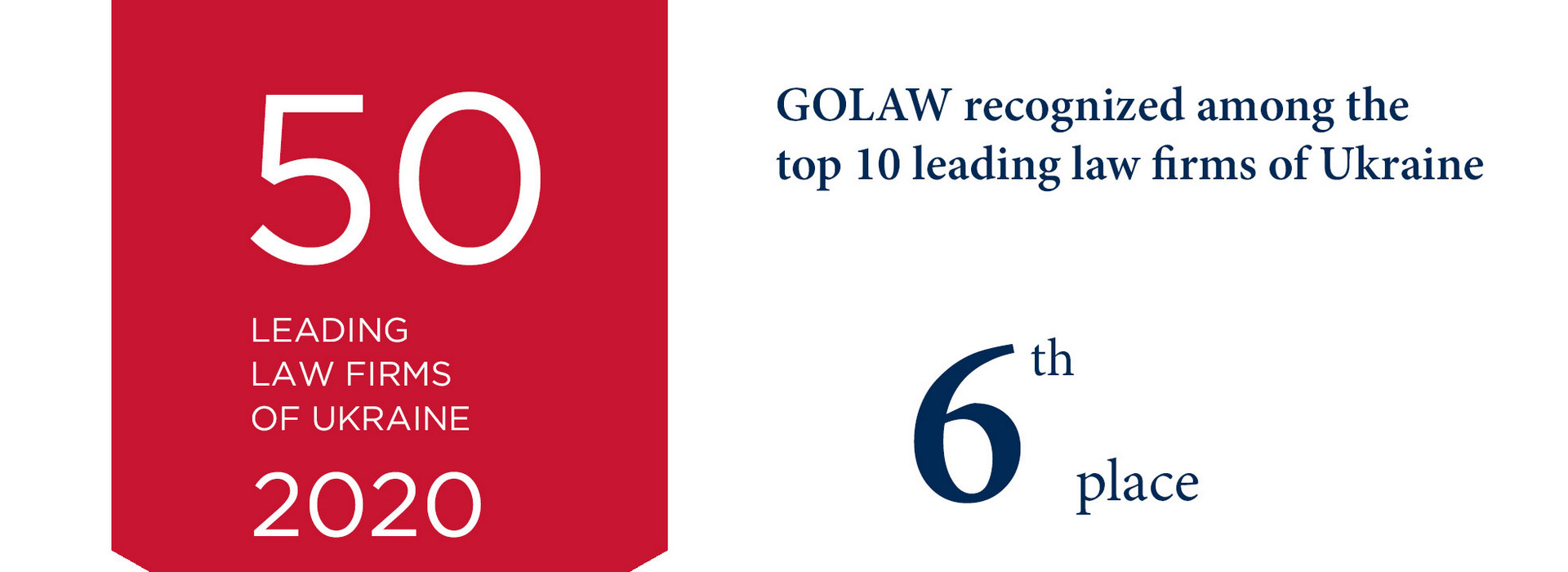 GOLAW Recognized Among the Top 10 Leading Law Firms of Ukraine