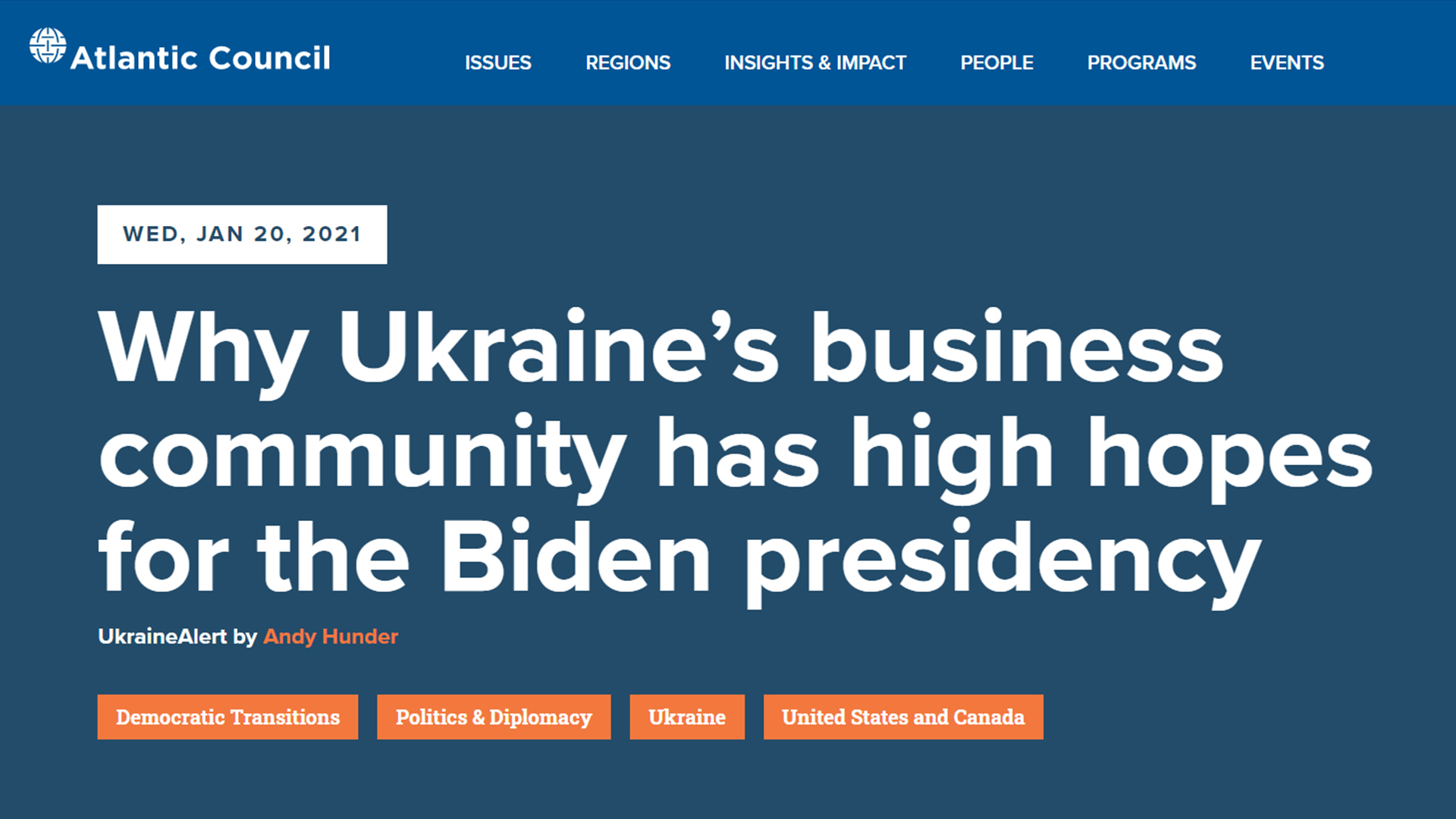 Чому бізнес-спільнота покладає великі надії на президентство Байдена