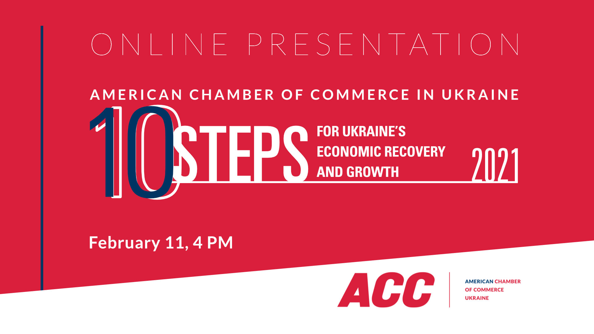 Online Presentation of 10 Steps for Ukraine's Economic Recovery and Growth