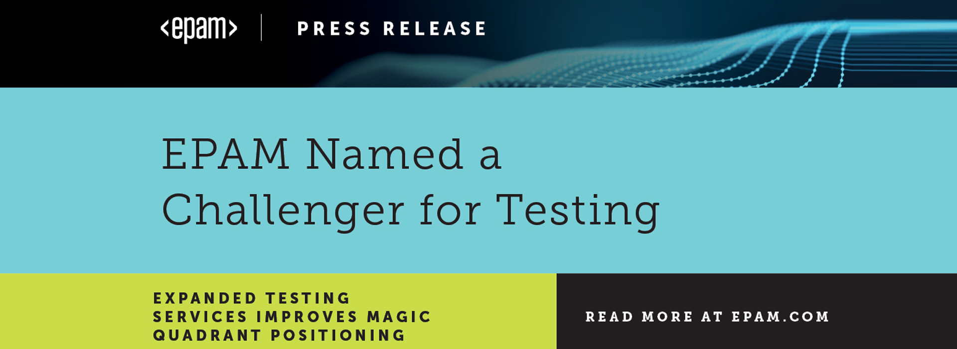 EPAM отримала статус Challenger у звіті про ринок послуг з тестування ПЗ Gartner’s Magic Quadrant 2020