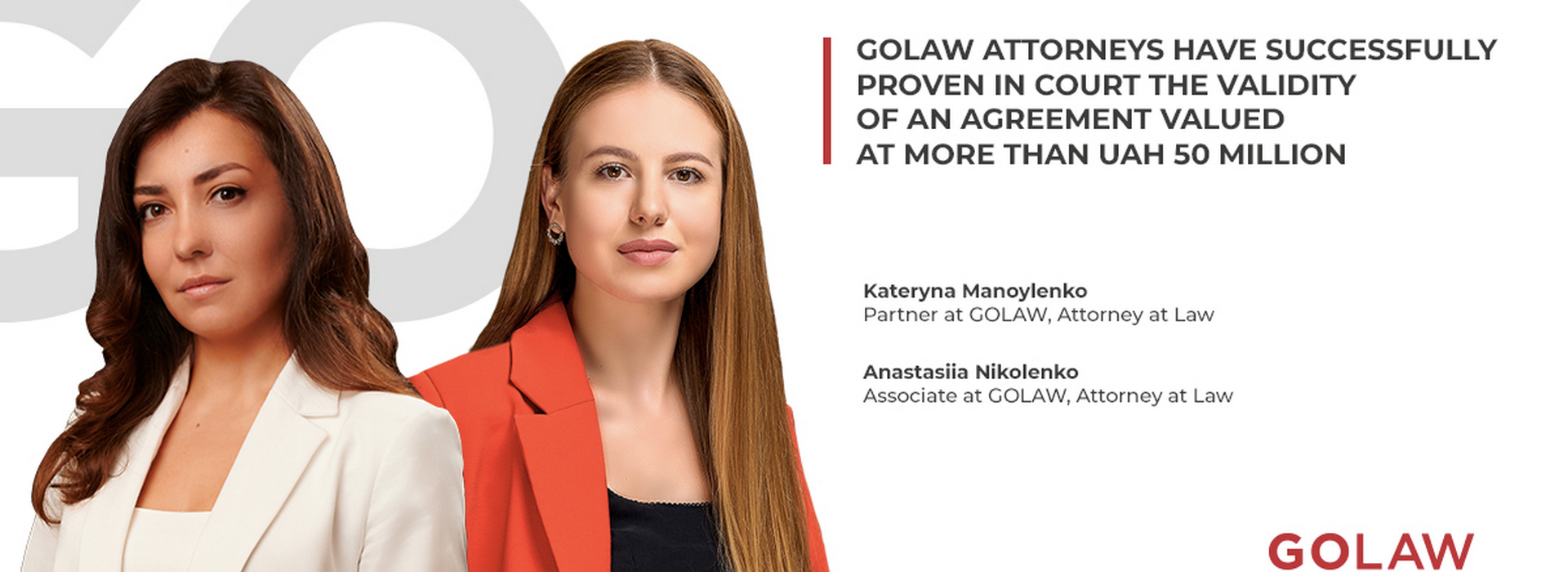 GOLAW Attorneys Have Successfully Proven in Court the Validity of an Agreement Valued at More Than UAH 50 Million