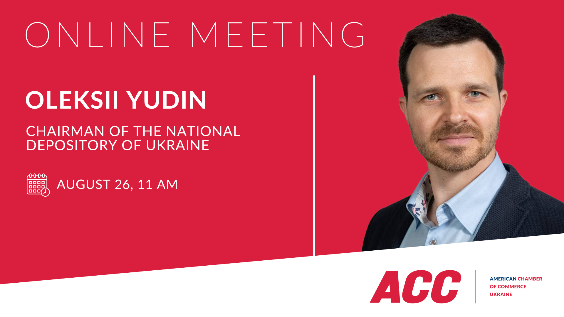 Online Meeting with Oleksii Yudin, Chairman of the National Depository of Ukraine