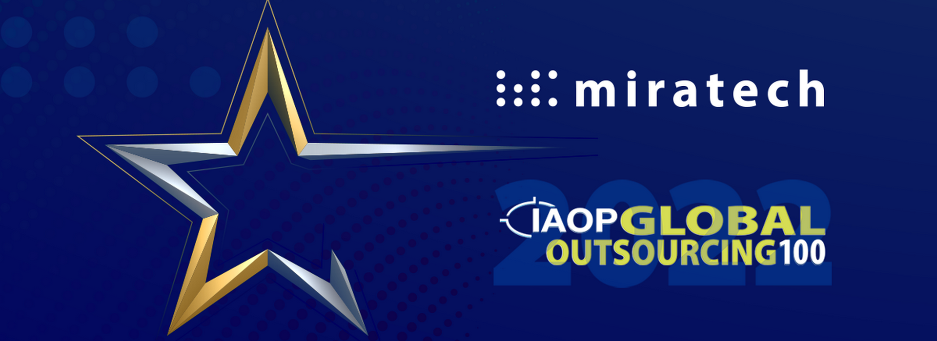 Miratech’s 10th Year as ‘Rising Star’ on 2022 Global Outsourcing 100 List by IAOP
