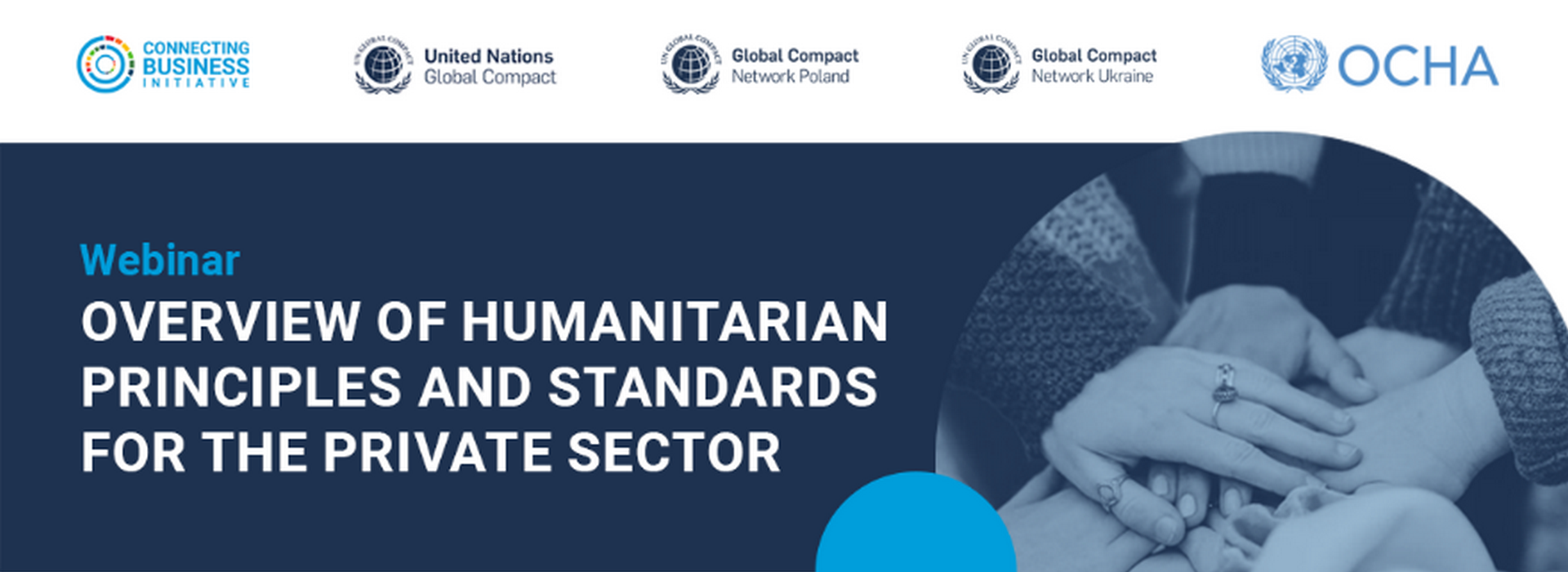 Вебінар «Огляд гуманітарних принципів та стандартів для приватного сектору»