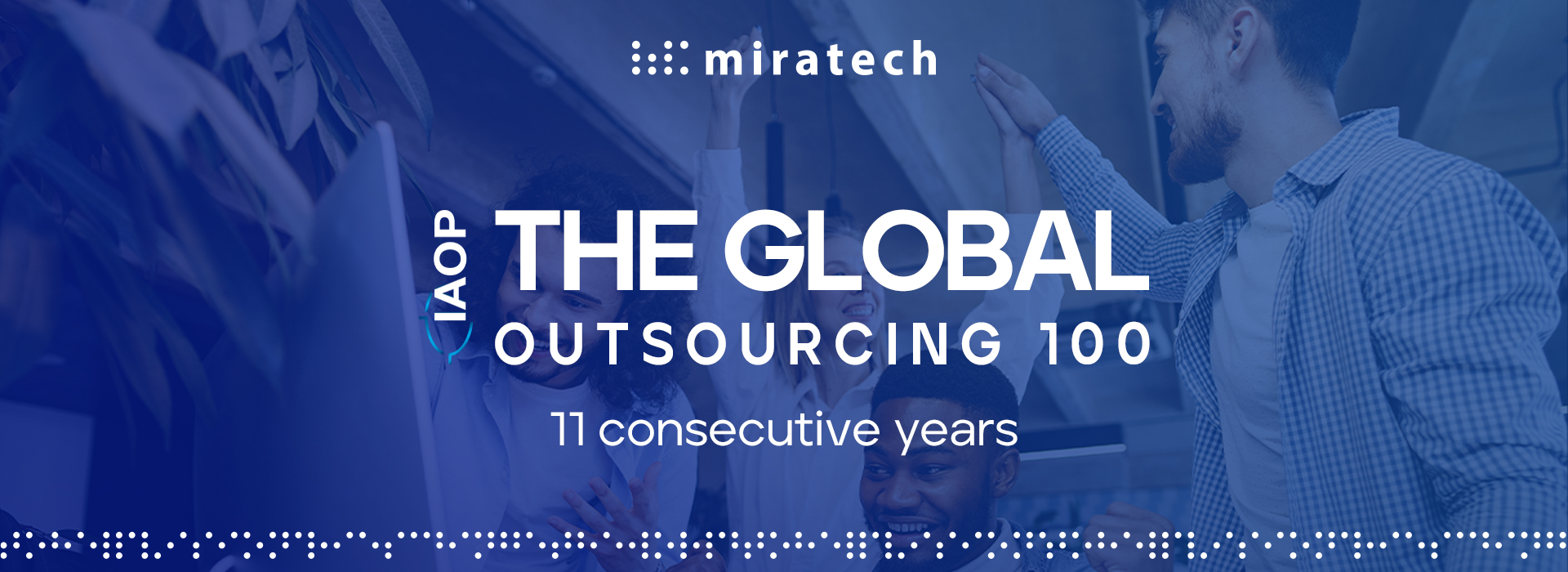 Miratech Named a ‘Rising Star’ for 11th Consecutive Year on the 2023 Global Outsourcing 100 List