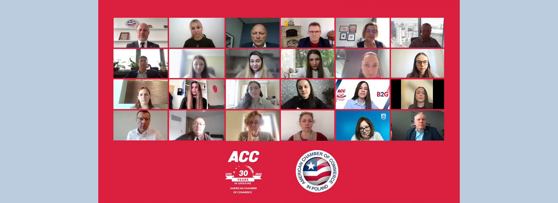 Online Meeting of Rebuild Ukraine AmCham Poland Working Group with AmCham Ukraine Team