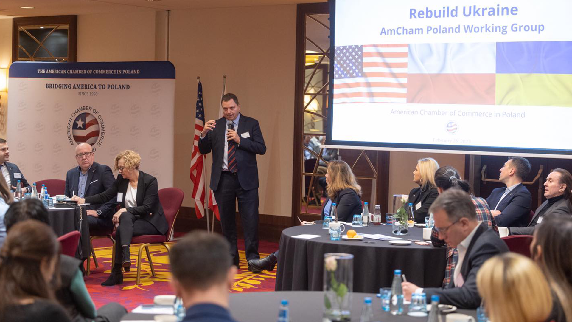 Запуск робочої групи з питань відбудови України Американською торговельною палатою в Польщі