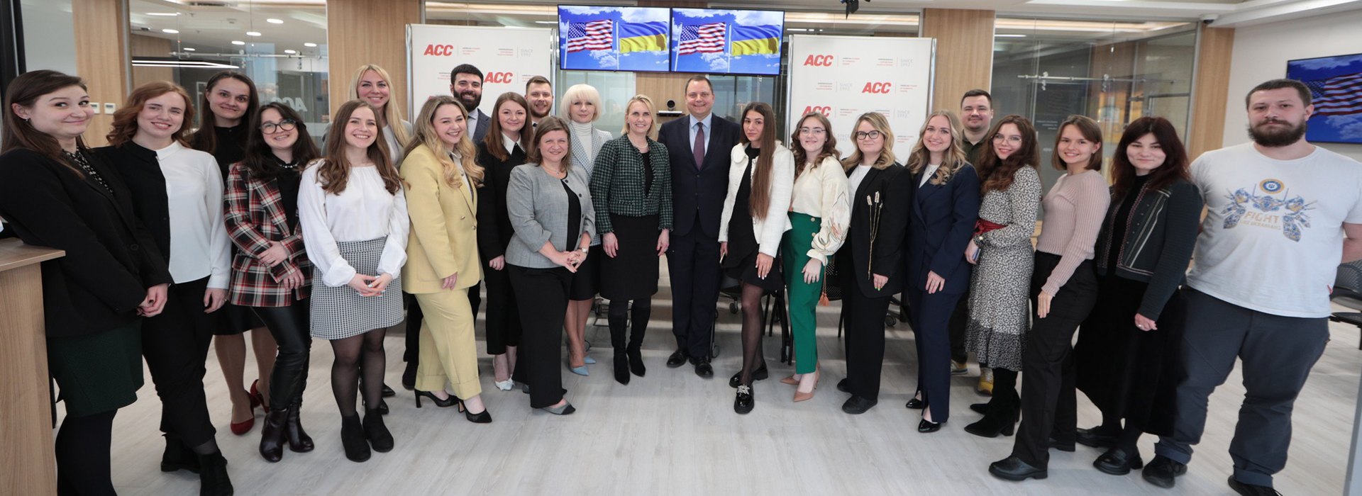 AmCham Ukraine team met with US Ambassador Bridget Brink at the AmCham offices in Kyiv