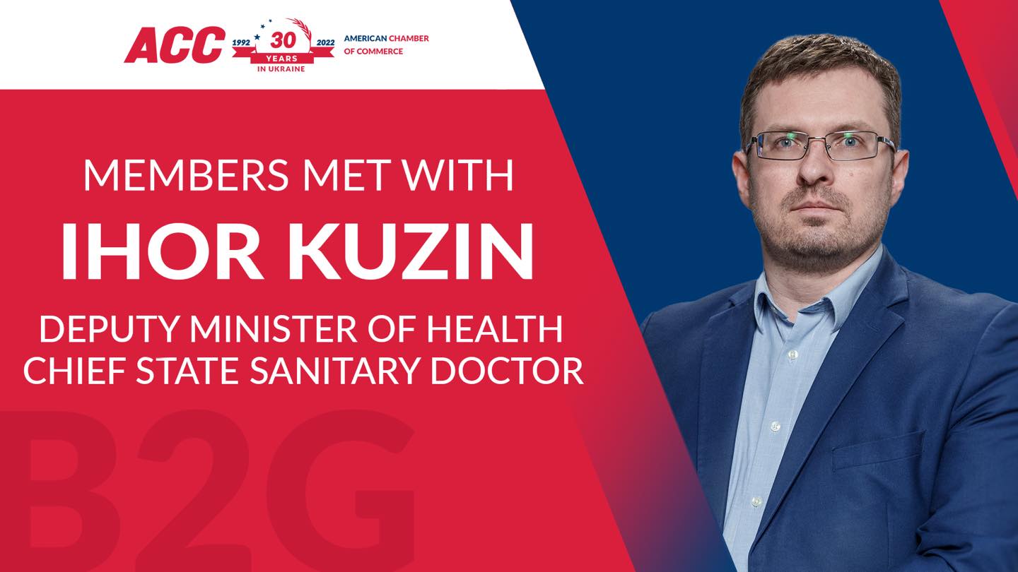 Meeting with Ihor Kuzin, Deputy Minister of Health – Chief State Sanitary Doctor of Ukraine