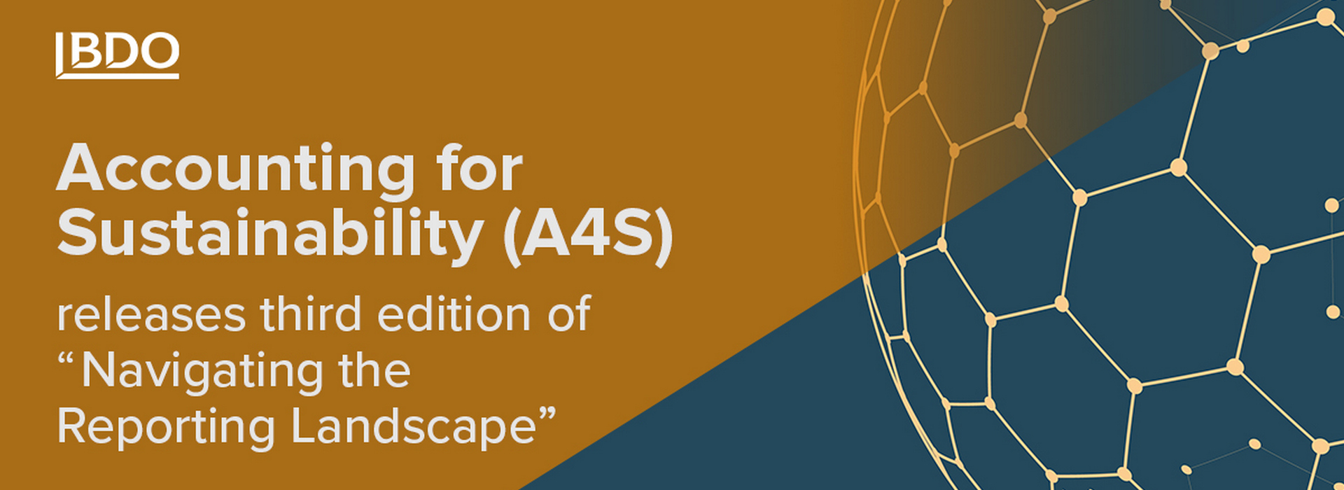 Accounting for Sustainability (A4S) Releases Third Edition of “Navigating the Reporting Landscape”