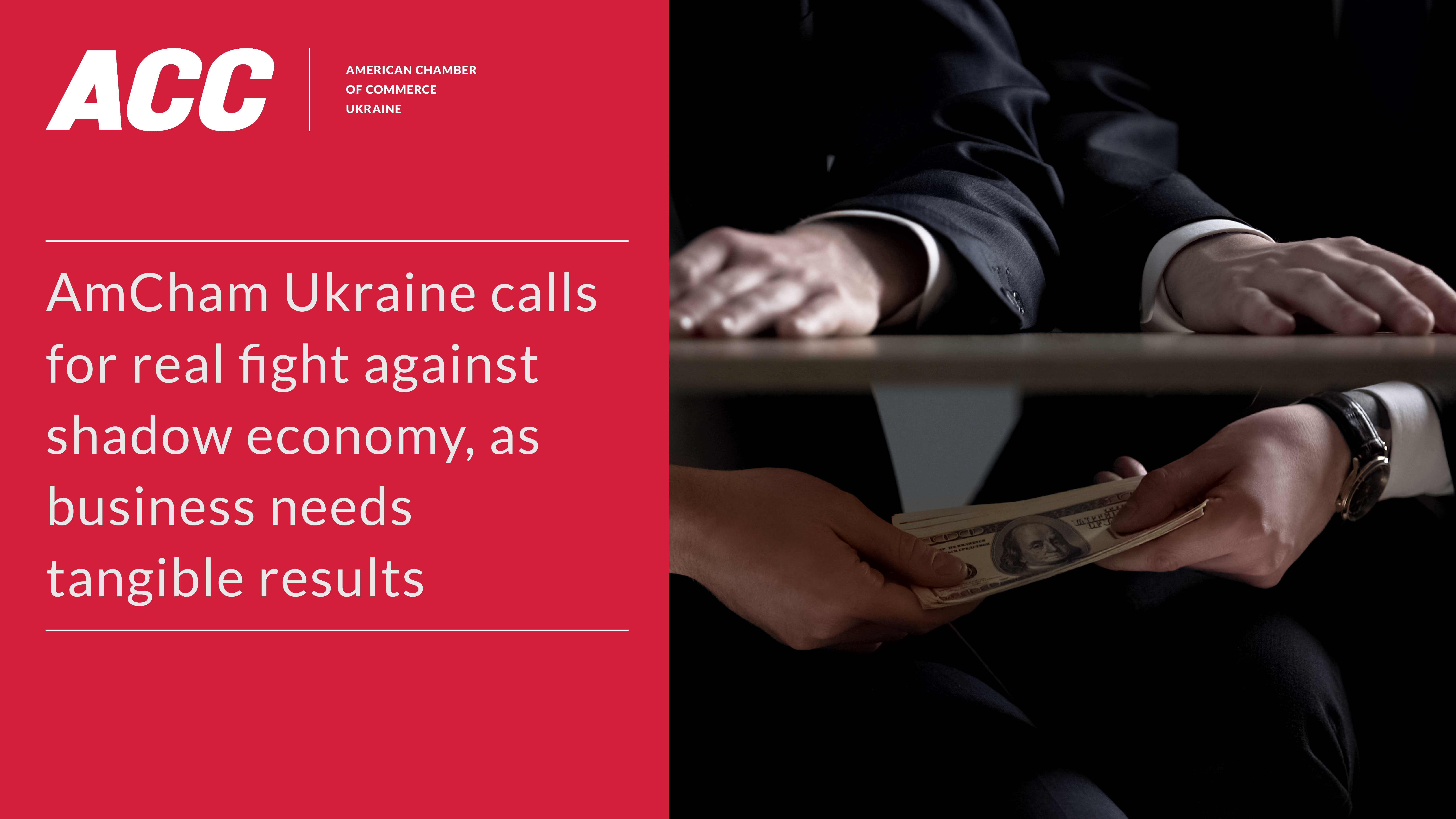 AmCham Ukraine calls for real fight against shadow economy, as business needs tangible results