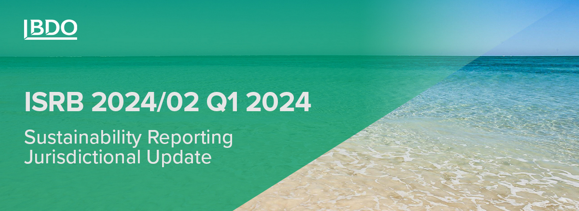 ISRB 2024/02 Q1 2024 Sustainability Reporting Jurisdictional Update