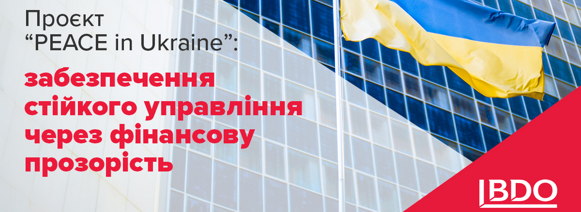 Проєкт “PEACE in Ukraine”: забезпечення стійкого управління через фінансову прозорість