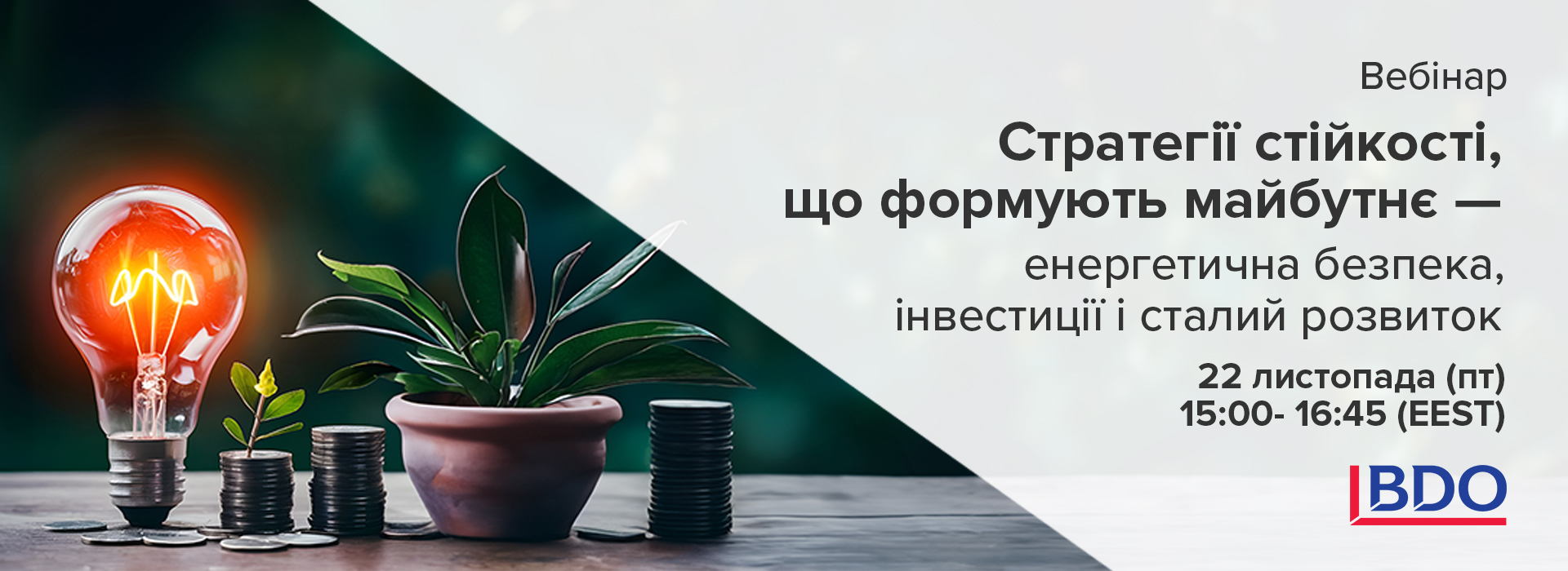 Онлайн-захід «Стратегії стійкості, що формують майбутнє – енергетична безпека, інвестиції і сталий розвиток»